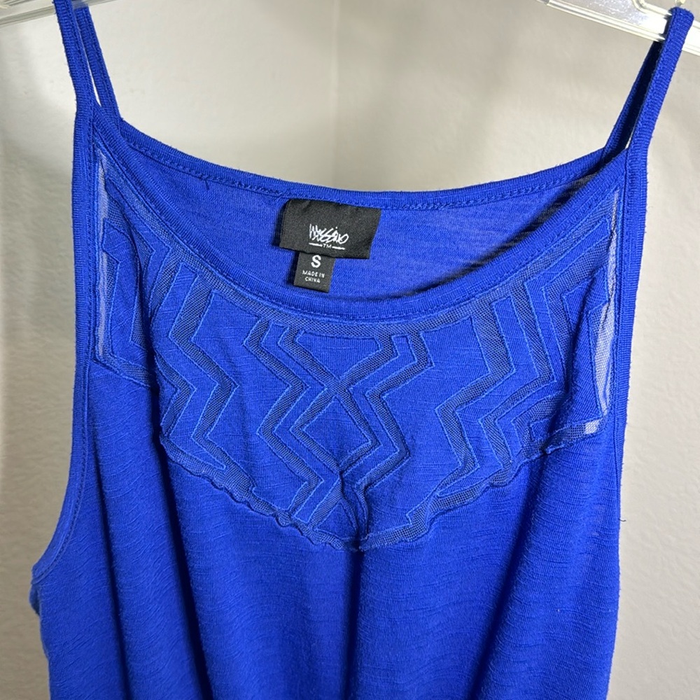 Blue Sleeveless Maxi Dress